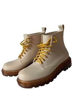 MELISSA Melissa Coturno Lace Up Combat Boots Waterproof Woman’s Size 6